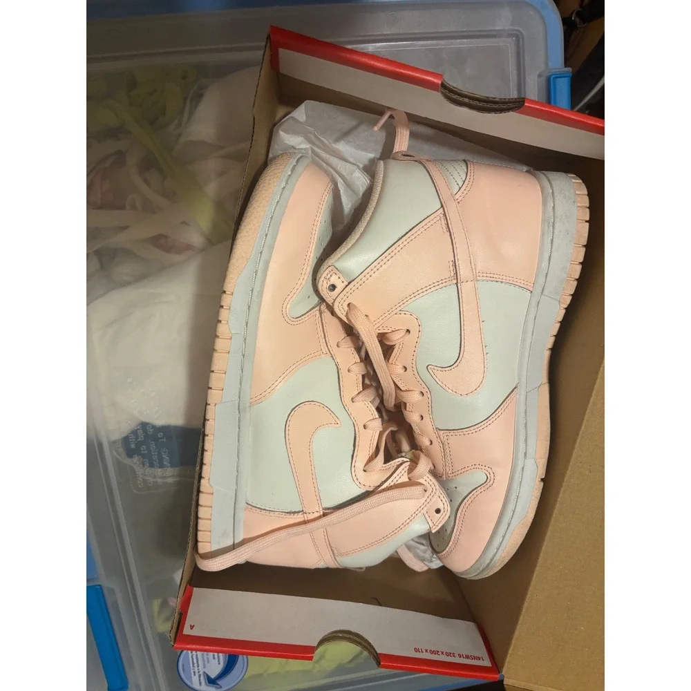 Nike Dunk High Sail Crimson Tint‎ Sneakers Fashion Shoes DD1869-104 W 8